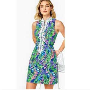 Lilly Pulitzer Alexa Stretch Shift Dress In Borealis Blue How You Like Me Prowl